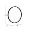 Flash Furniture 16" Round Black Metal Framed Accent Wall Mirror HFKHD-6GD-CRE8-881315-GG - alternate 2